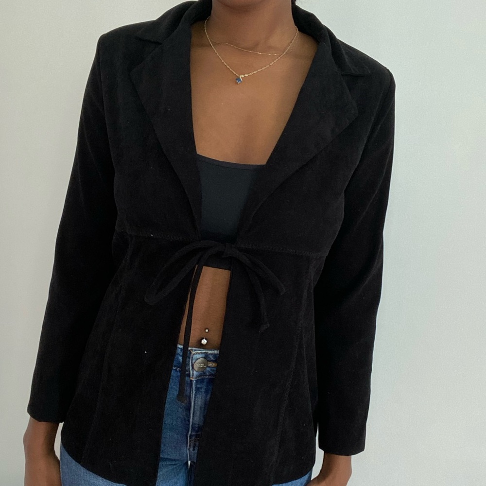 Suede blazer